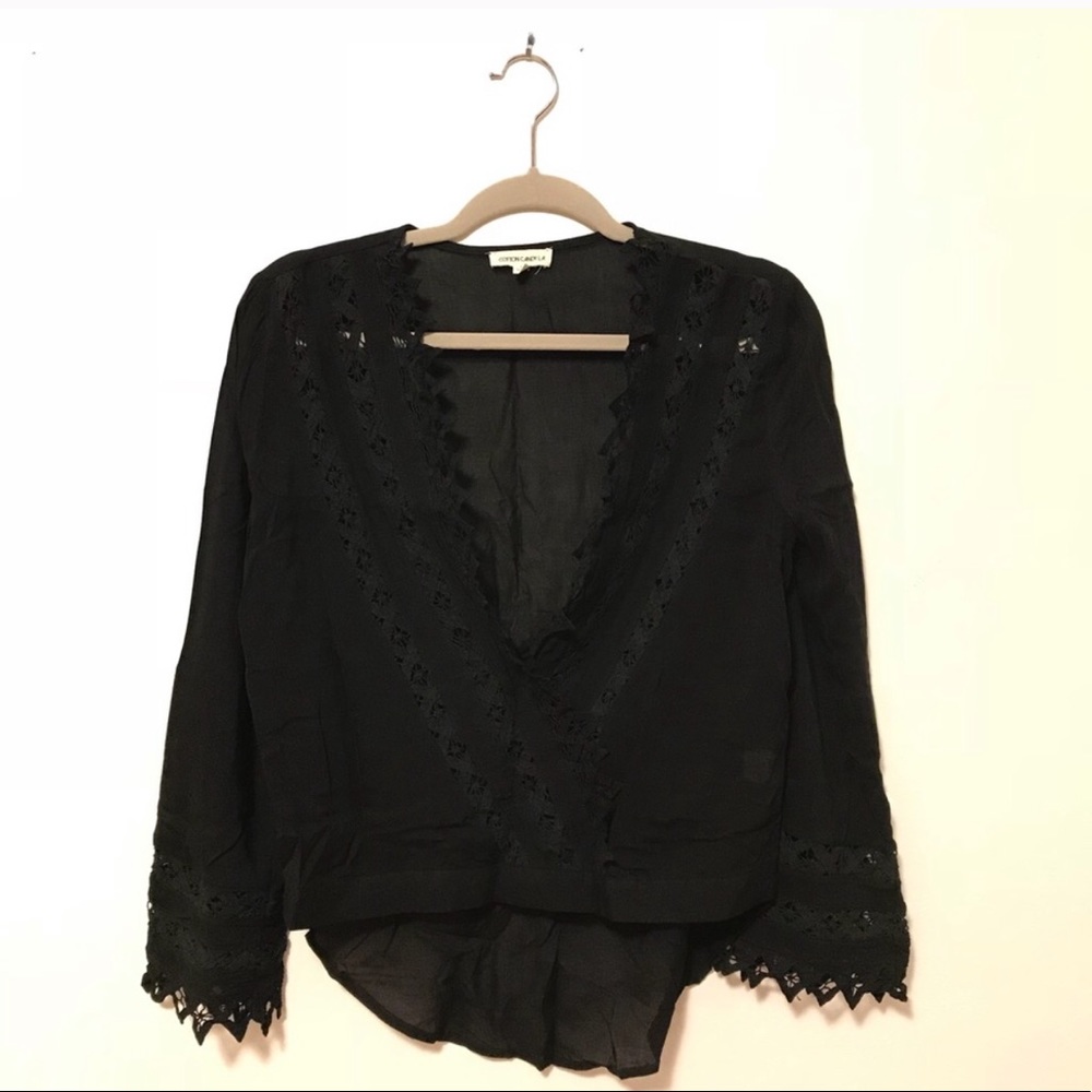 Cotton Candy LA Nasty Gal Black Top